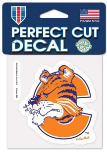 Clemson Tigers 4x4 Vault Auto Decal - Orange
