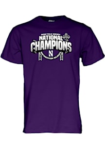 Northwestern Wildcats Purple 2024 Field Hockey National Champions Short Sleeve T Shirt