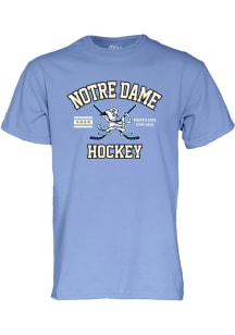 Notre Dame Fighting Irish Hockey Frozen Confines Short Sleeve T Shirt - Light Blue