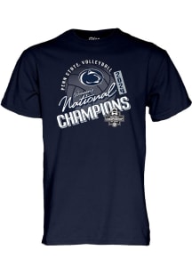 Penn State Nittany Lions 2024 Women's Volleyball National Champions Short Sleeve T Shirt - Navy ..