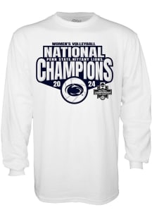 Mens White Penn State Nittany Lions 2024 Women's Volleyball National Champions Tee