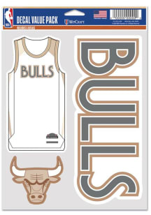 Chicago Bulls 2024 City Edition Fan Pack Decal Auto Decal - Red