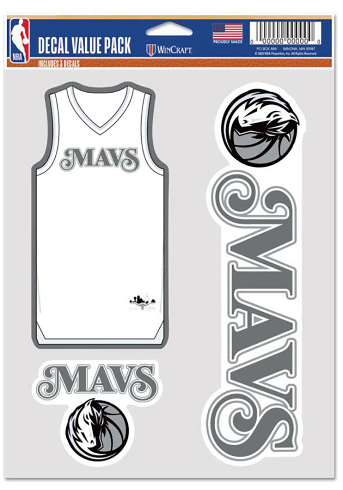 Dallas Mavericks BLUE 2026 City Edition Fan Pack Decal Auto Decal