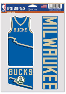 Milwaukee Bucks 2032 City Edition Fan Pack Decal Auto Decal - Green