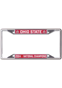 Ohio State Buckeyes Red  2024 National Champs License Plate Frame