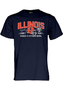 Illinois Fighting Illini 2024 Citrus Bowl Bound Short Sleeve T Shirt - Navy Blue