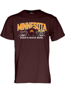 Minnesota Golden Gophers 2024 Dukes Mayo Bowl Bound Short Sleeve T Shirt - Maroon