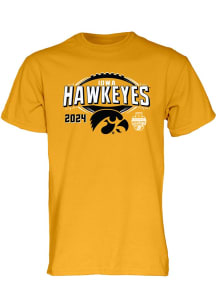 Iowa Hawkeyes 2024 Music City Bowl Short Sleeve T Shirt - Gold