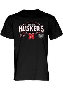 Nebraska Cornhuskers 2024 Pinstripe Bowl Short Sleeve T Shirt - Black