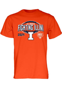 Illinois Fighting Illini 2024 Cheezit Citrus Bowl Short Sleeve T Shirt - Orange