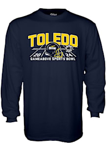 Blue 84 Toledo Rockets Navy Blue Football 2024 Sports Bowl Long Sleeve T Shirt