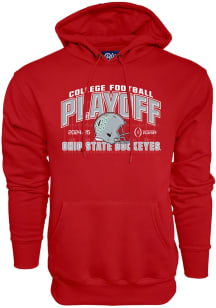 Mens Red Ohio State Buckeyes College Football Playoff Hooded Sweatshirt