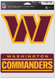 Washington Commanders Fan Pack Auto Decal - Maroon