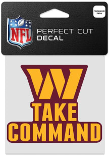 Washington Commanders 4x4 Color Auto Decal - Maroon