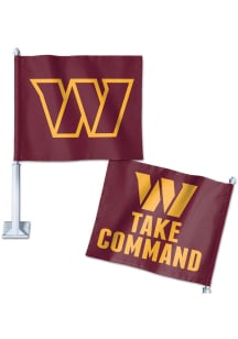 Washington Commanders 11x14 Car Flag - Maroon