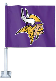 Minnesota Vikings Slogan Car Flag - Purple