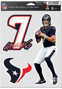 CJ Stroud  Houston Texans Perfect Cut Player Auto Decal - Navy Blue