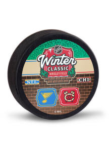 Chicago Blackhawks 2025 Dueling Winter Classic Hockey Puck