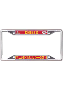 Kansas City Chiefs 2024 Super Bowl Participant Metal License Plate Frame - Red