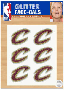 Cleveland Cavaliers 6 Pack Glitter Tattoo