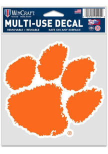 Clemson Tigers 3.75x5 Fan Auto Decal - Orange