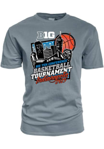 Big Ten 2025 Big Ten Basketball Tournament Short Sleeve T Shirt - Light Blue