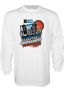 Big Ten White 2025 Big Ten Basketball Tournament Long Sleeve T Shirt