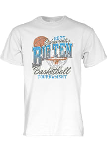 Big Ten White 2025 Big Ten Basketball Tournament Short Sleeve T Shirt
