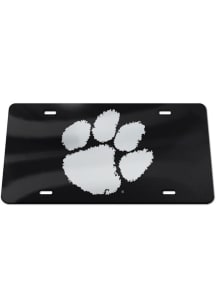 Clemson Tigers Orange Silver with Black Background Car Accessory License Plate