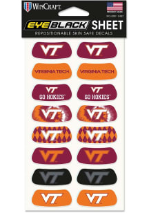 Virginia Tech Hokies 8pk Eye Black Face Tattoo