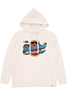 Womens Ivory Big Ten 2025 Big Ten Basketball Tournament Hooded Sweatshirt