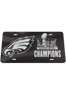Philadelphia Eagles Midnight Green 2024 Super Bowl Champions Blackout Car Accessory License Plate