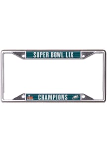 Philadelphia Eagles 2024 Super Bowl Champions License Plate Frame - Midnight Green