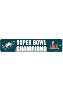 Philadelphia Eagles 2024 Super Bowl Champions Street Sign - Midnight Green