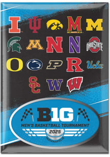 Black  Big Ten Big 10 Mens Tournament Magnet