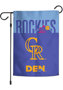 Colorado Rockies City Connect 12x18 Garden Flag - Purple