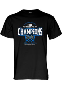 UCLA Bruins 2025 Big Ten Womens Basketball Tournament Champions Short Sleeve T Shirt - Black