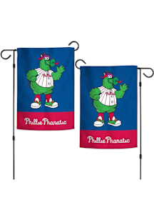 Philadelphia Phillies 12x18 Applique Philly Phanatic Garden Flag - Blue