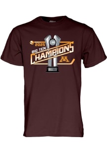 Minnesota Golden Gophers 2025 Big Ten Mens Hockey Regular Season Champions Short Sleeve T Shirt ..