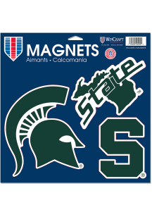 Green  Michigan State Spartans 11x11 Multi Pack Magnet