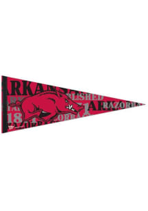 Arkansas Razorbacks 12x30 Premium Felt Pennant