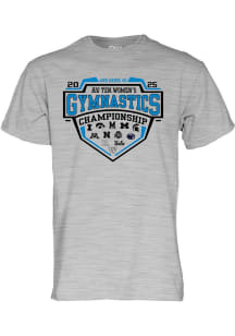 Big Ten 2025 Big Ten Gymnastics Tournament Short Sleeve T Shirt - Grey