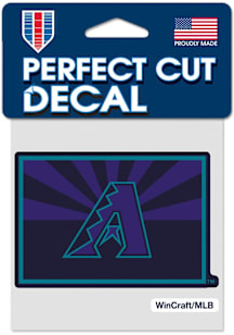 Arizona Diamondbacks City Connect 4x4 Auto Decal - Maroon