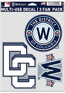 Washington Nationals City Connect 3pk Auto Decal - Red