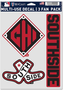 Chicago White Sox City Connect 3pk Auto Decal - Black