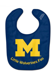 Michigan Wolverines  All Pro Baby Bib - Navy Blue