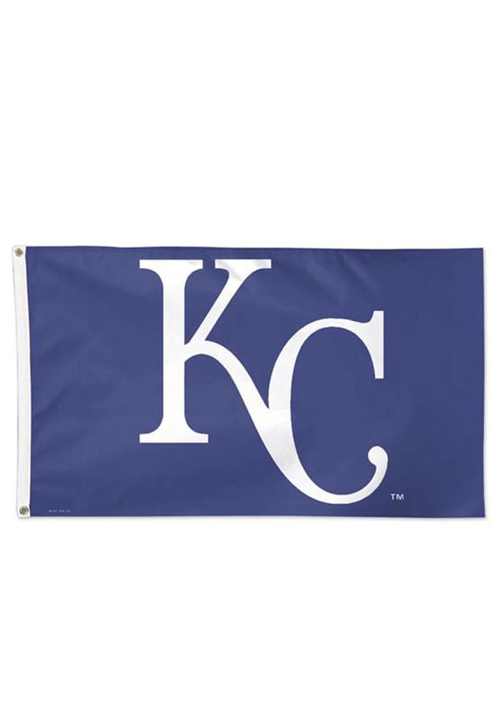 Kansas City Royals 3x5 Deluxe Grommet Blue Silk Screen Grommet Flag 4229