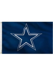 Dallas Cowboys 3x5 Deluxe Grommet Blue Silk Screen Grommet Flag
