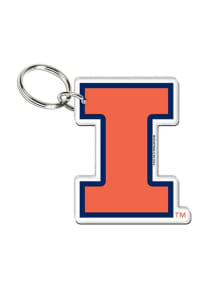 Orange Illinois Fighting Illini Premium Acrylic Keychain