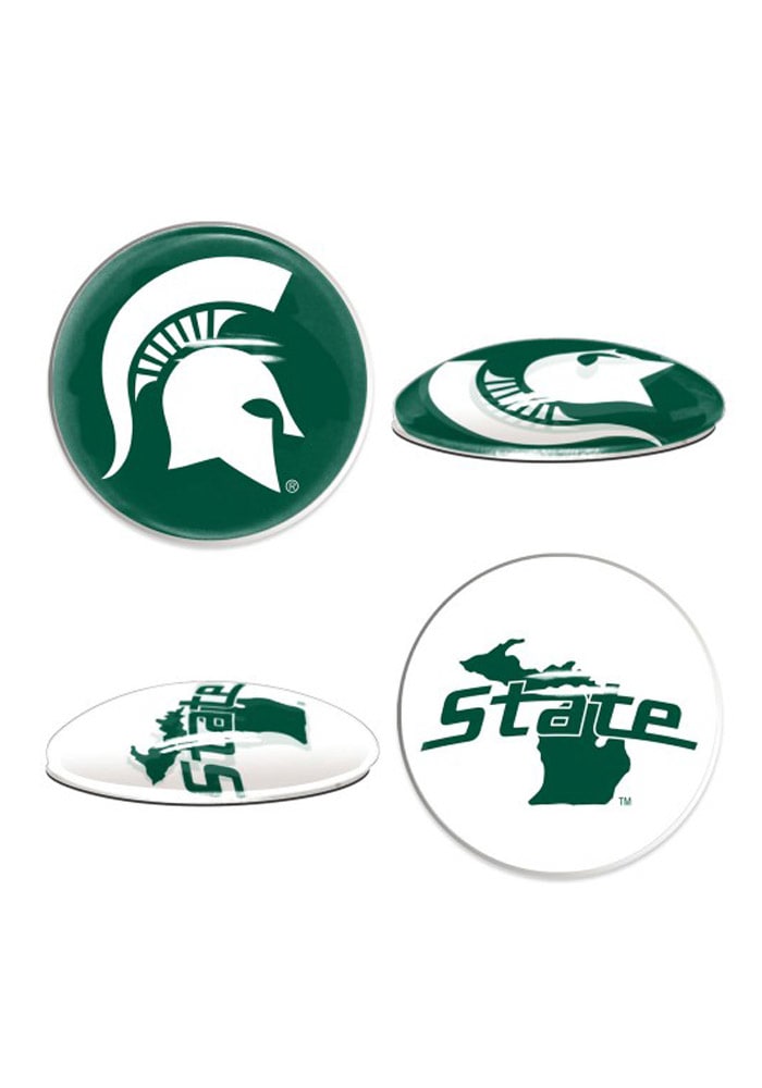 Michigan State Spartans Sports Dotts 2 Pack Magnet